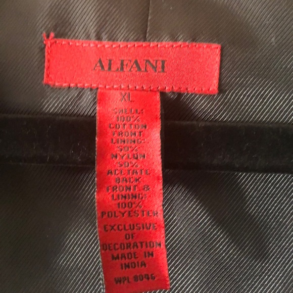 Alfani Navy Blue 5-Button Fully-lined Vest Size XL - Picture 4 of 6